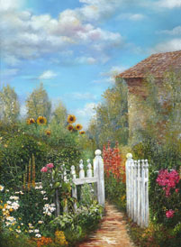 Grandmother's Garden Painting